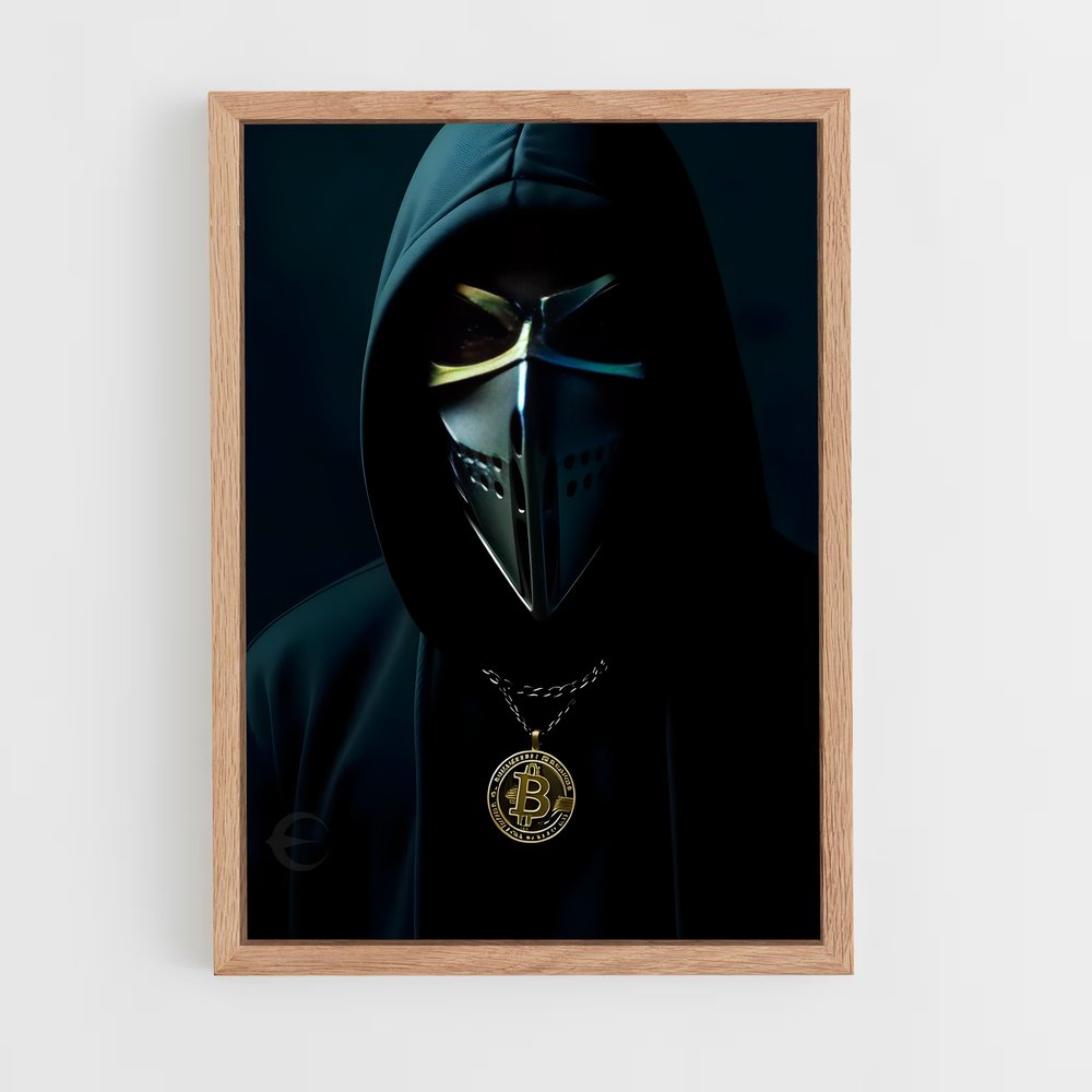 ap-satoshi nakamoto-3 cadre Bois clair