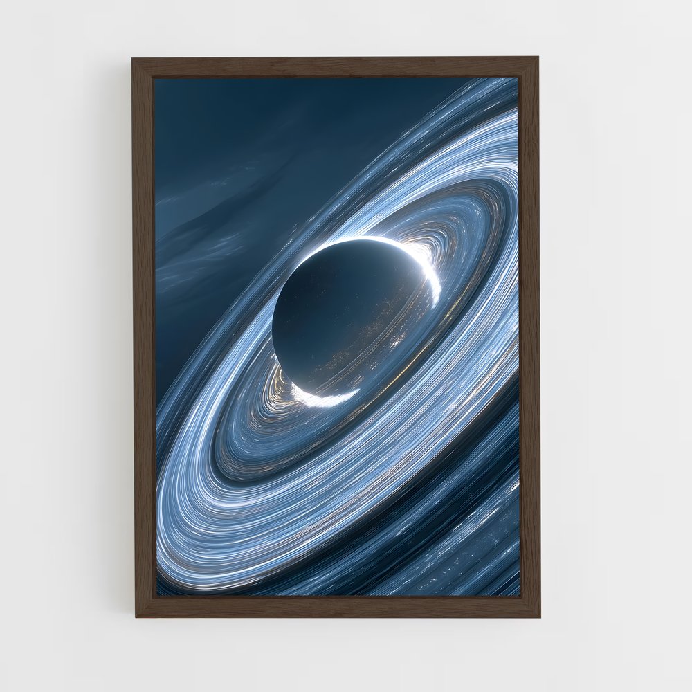 ap-saturn rings-1 cadre Bois foncé