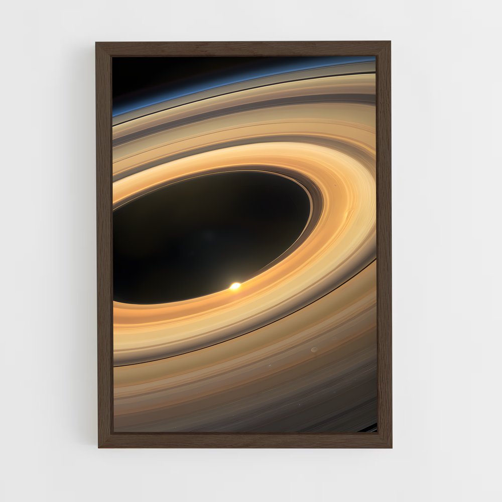 ap-saturn rings-3 cadre Bois foncé