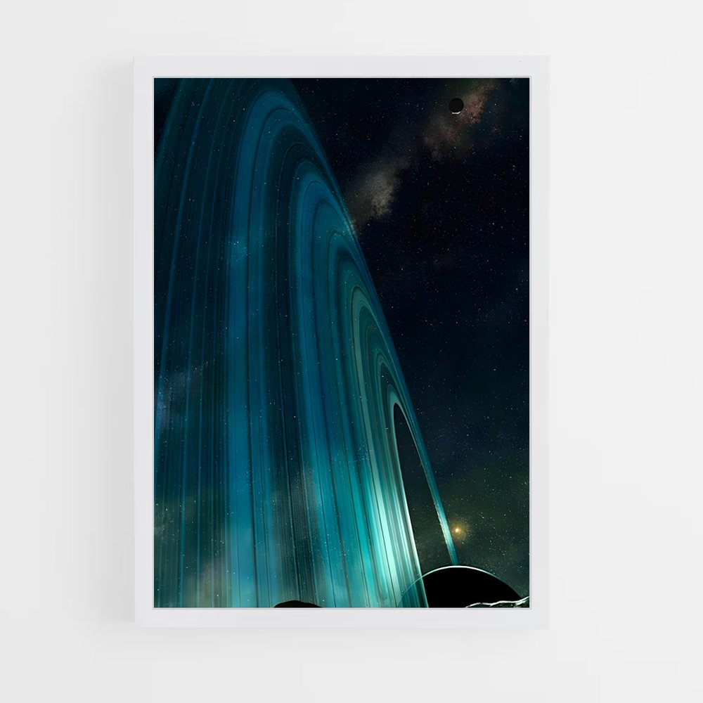 ap-saturn rings-4 cadre Blanc