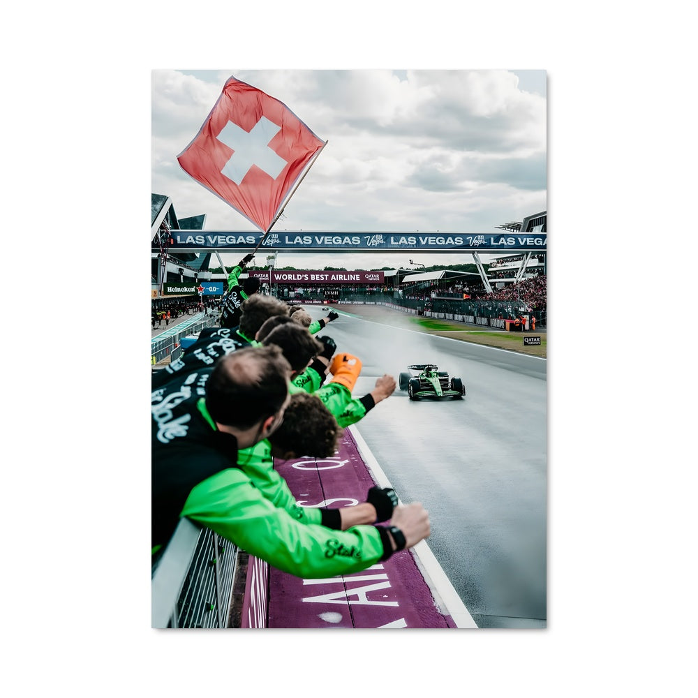 Poster En Course avec Sauber