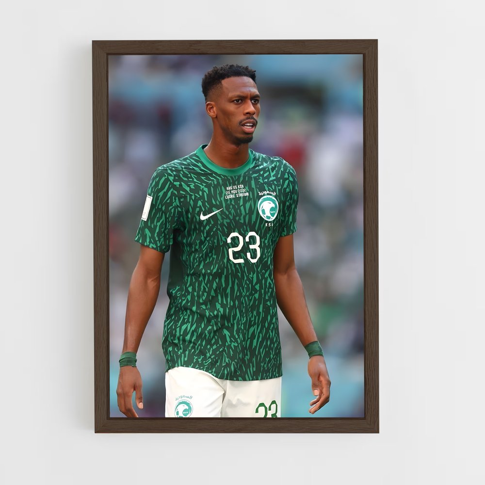 ap-saudi arabia national football team-5 cadre Bois foncé
