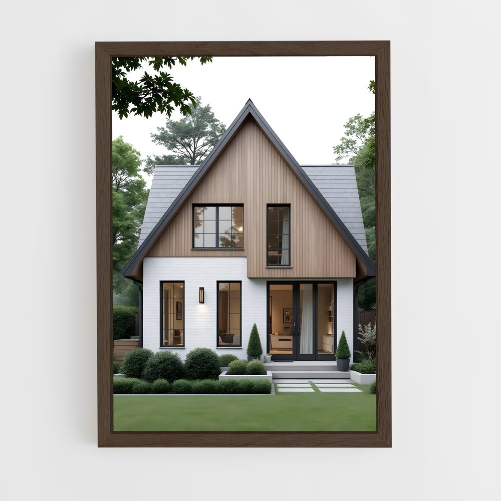 ap-scandinavian architecture-6 cadre Bois foncé