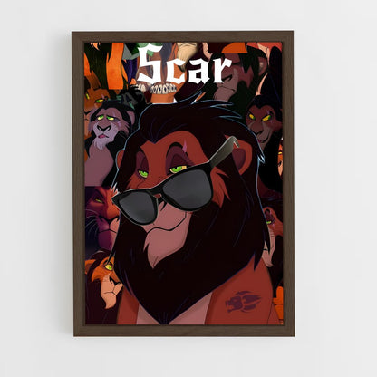 ap-scar-6 cadre Bois foncé