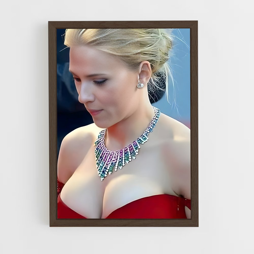 ap-scarlett johansson-11 cadre Bois foncé