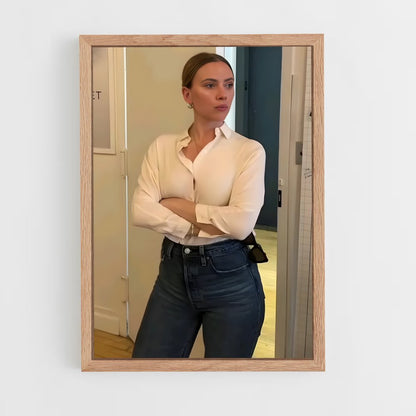 ap-scarlett johansson-6 cadre Bois clair