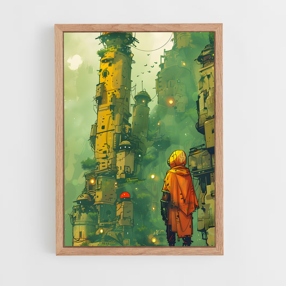 ap-sci fi art-10 cadre Bois clair