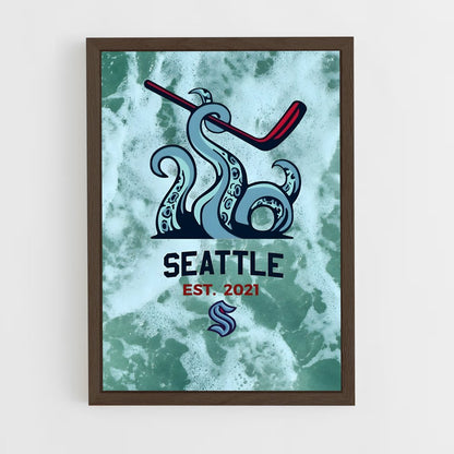 ap-seattle kraken-2 cadre Bois foncé