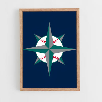 ap-seattle mariners-3 cadre Bois clair