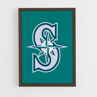 ap-seattle mariners-6 cadre Bois foncé