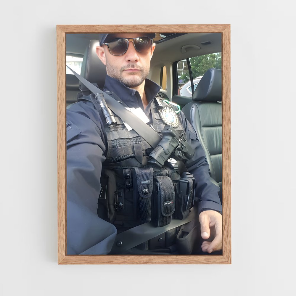 ap-security guard-8 cadre Bois clair