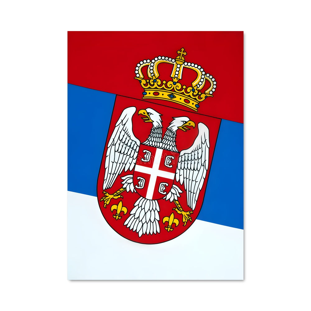 Poster Serbia flag 85701