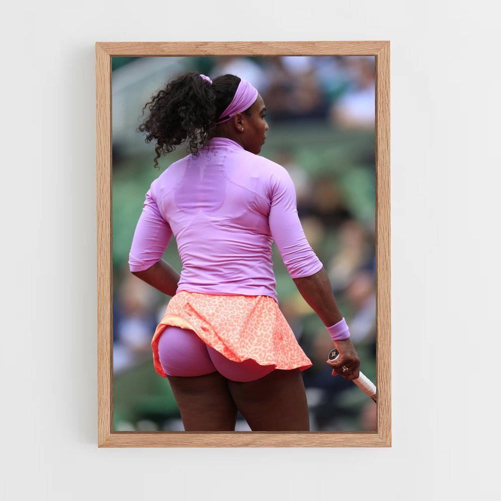 ap-serena williams-2 cadre Bois clair