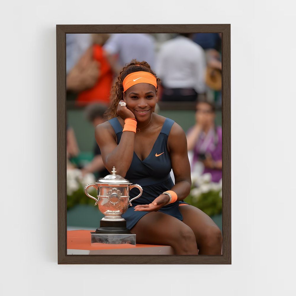 ap-serena williams-8 cadre Bois foncé