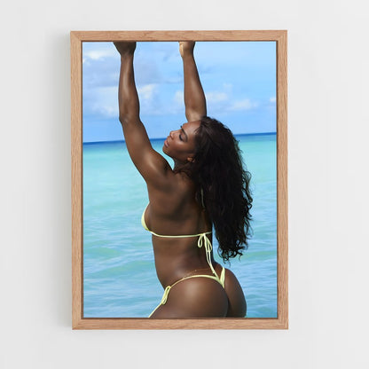 ap-serena williams-9 cadre Bois clair