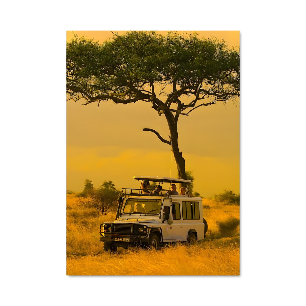 Poster Safari Sous l'Arbre