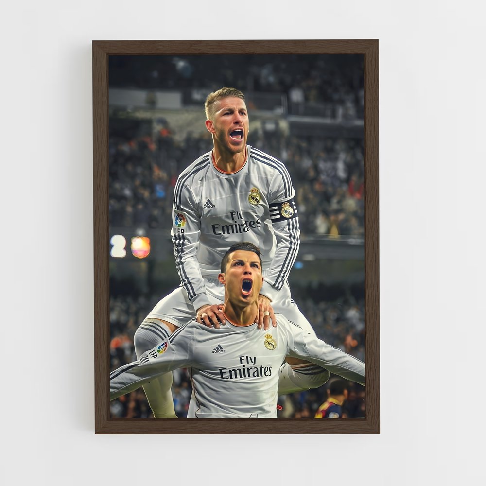 ap-sergio ramos-5 cadre Bois foncé