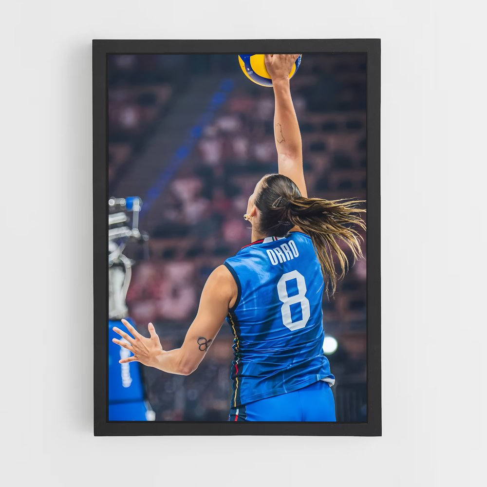 ap-serie a1 italy volleyball-1 cadre Noir