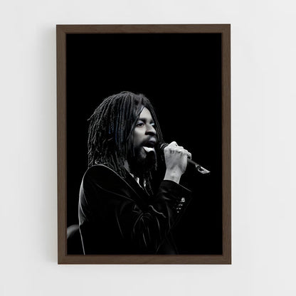 ap-seu jorge-9 cadre Bois foncé
