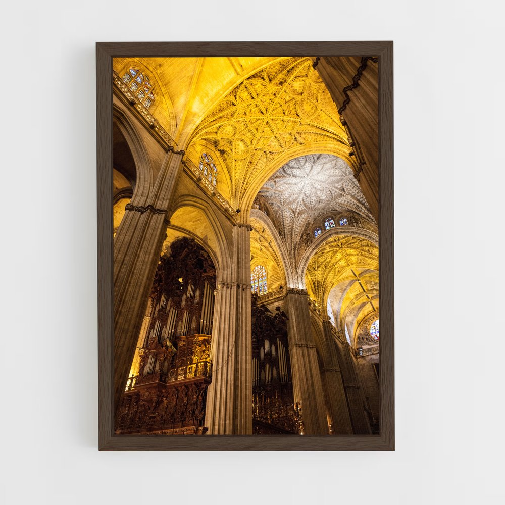 ap-seville cathedral-3 cadre Bois foncé