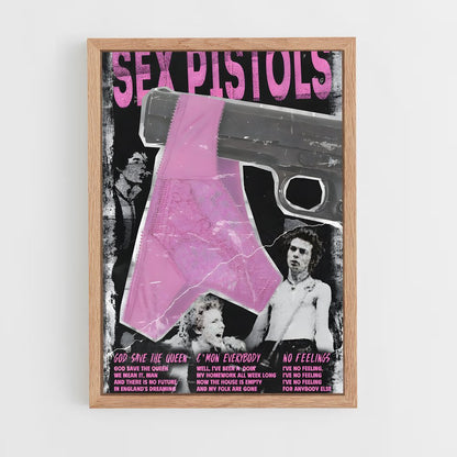 ap-sex pistols-3 cadre Bois clair