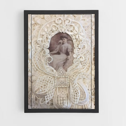 ap-shabby chic-10 cadre Noir