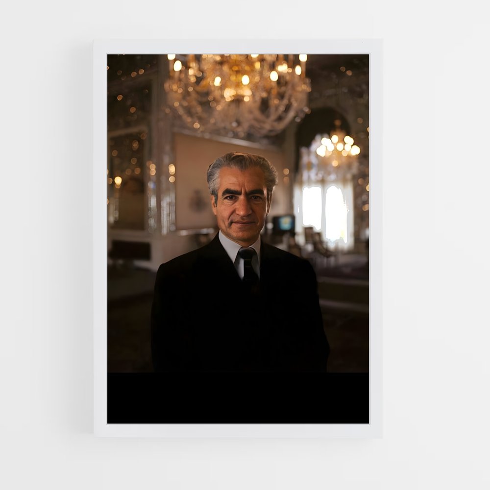 ap-shah mohammad reza pahlavi-2 cadre Blanc