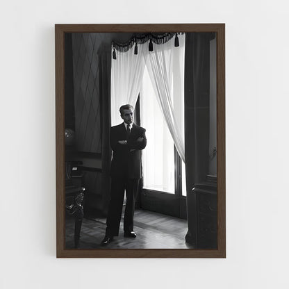 ap-shah mohammad reza pahlavi-3 cadre Bois foncé