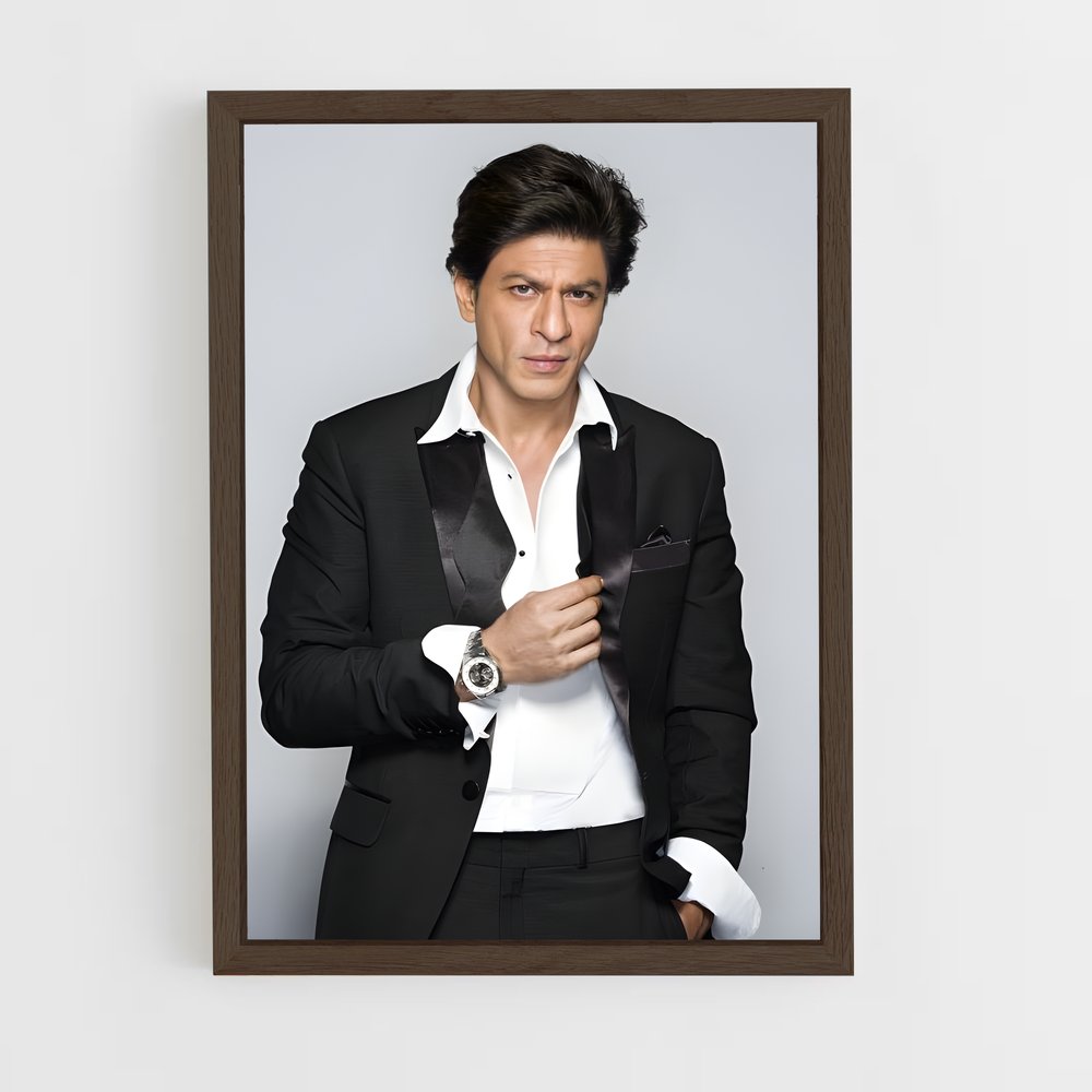 ap-shah rukh khan-6 cadre Bois foncé