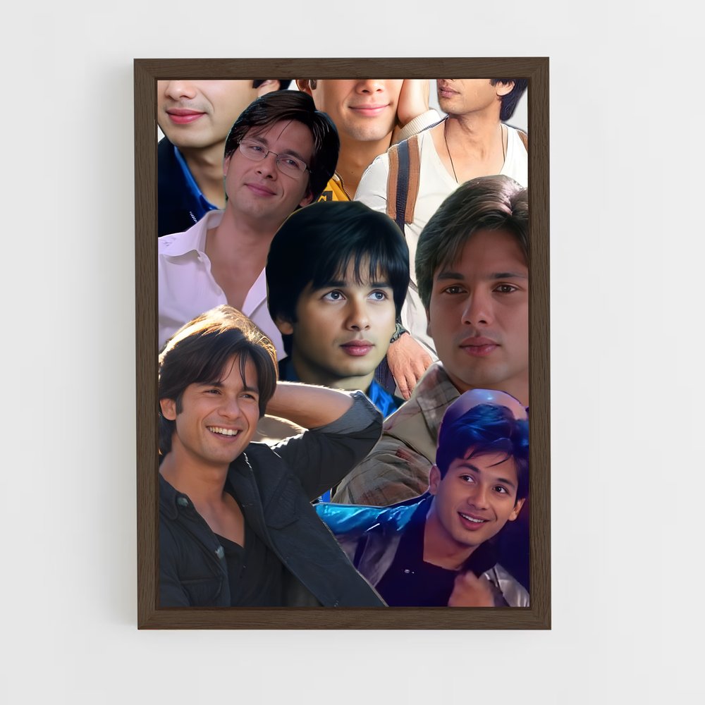 ap-shahid kapoor-3 cadre Bois foncé