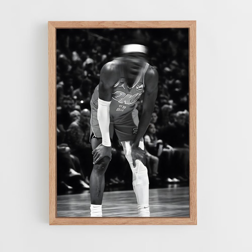 ap-shai gilgeous-alexander-4 cadre Bois clair