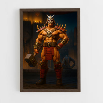 ap-shao kahn-8 cadre Bois foncé