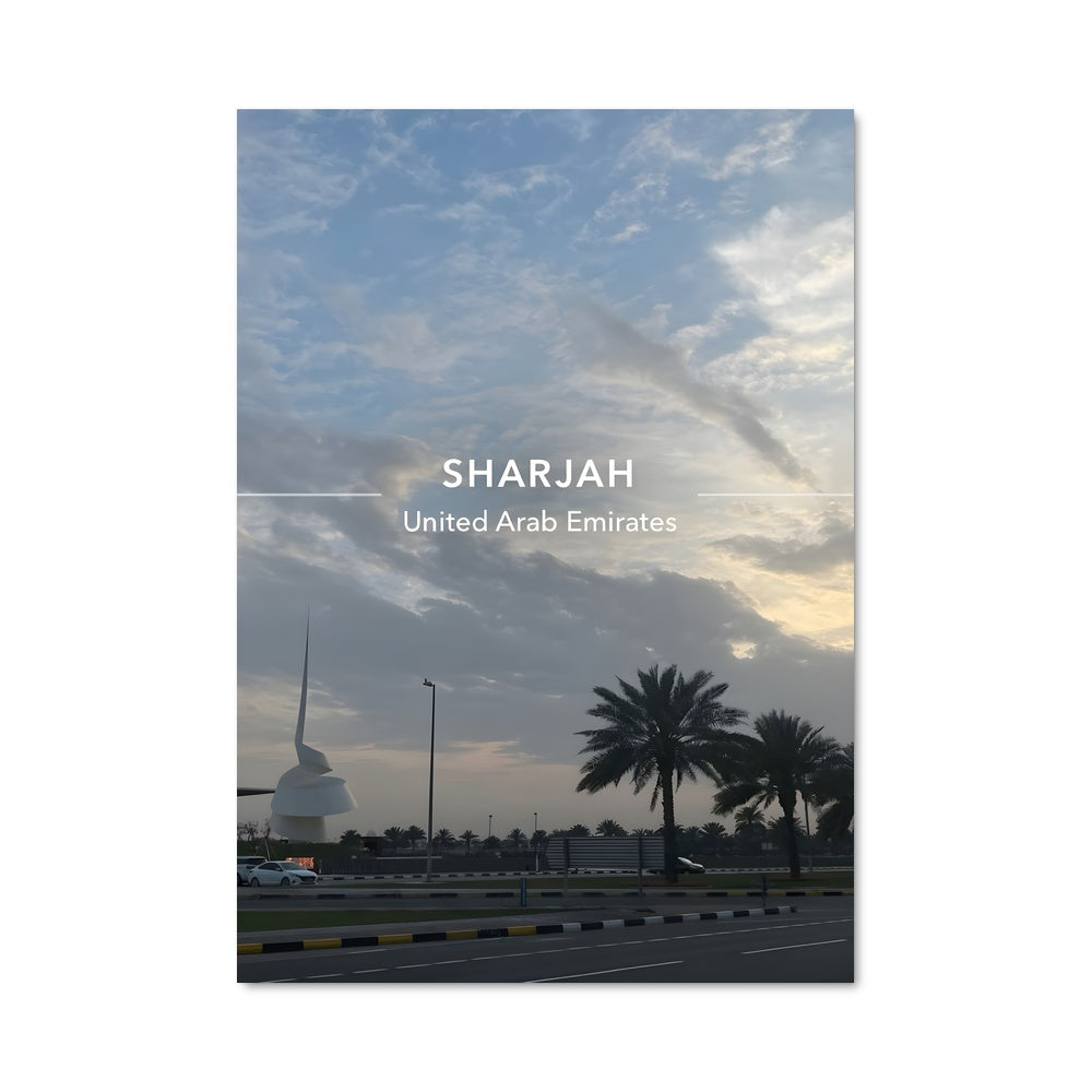 Poster Route Vers Sharjah