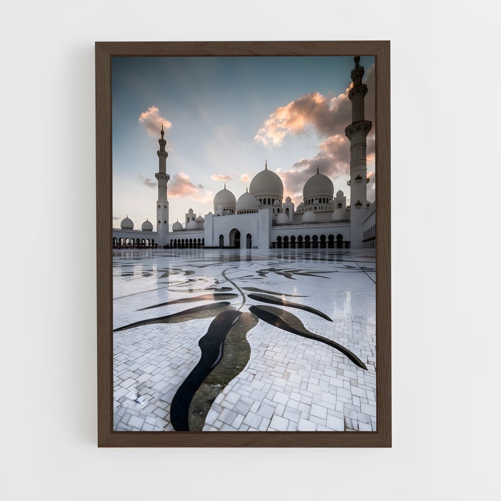 ap-sheikh zayed mosque-5 cadre Bois foncé