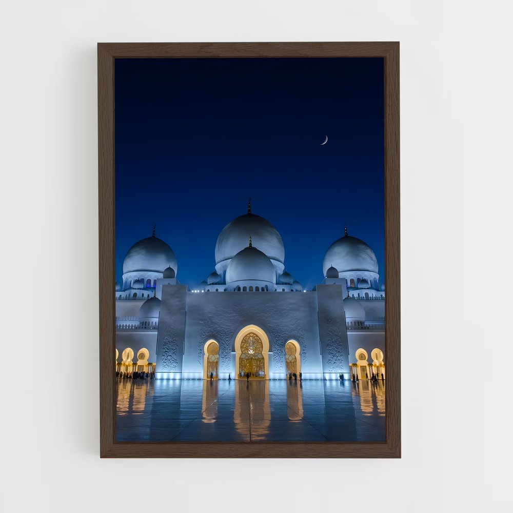 ap-sheikh zayed mosque-8 cadre Bois foncé