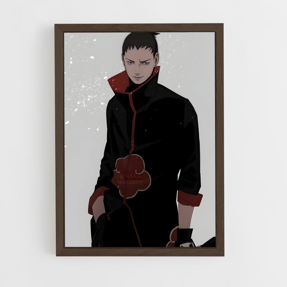 ap-shikamaru nara-6 cadre Bois foncé