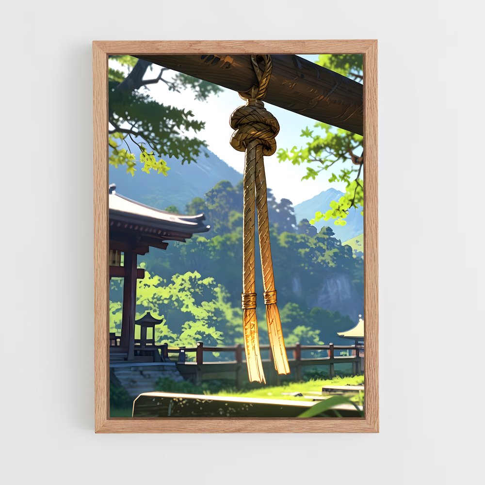 ap-shimenawa rope-3 cadre Bois clair