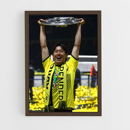ap-shinji kagawa-2 cadre Bois foncé