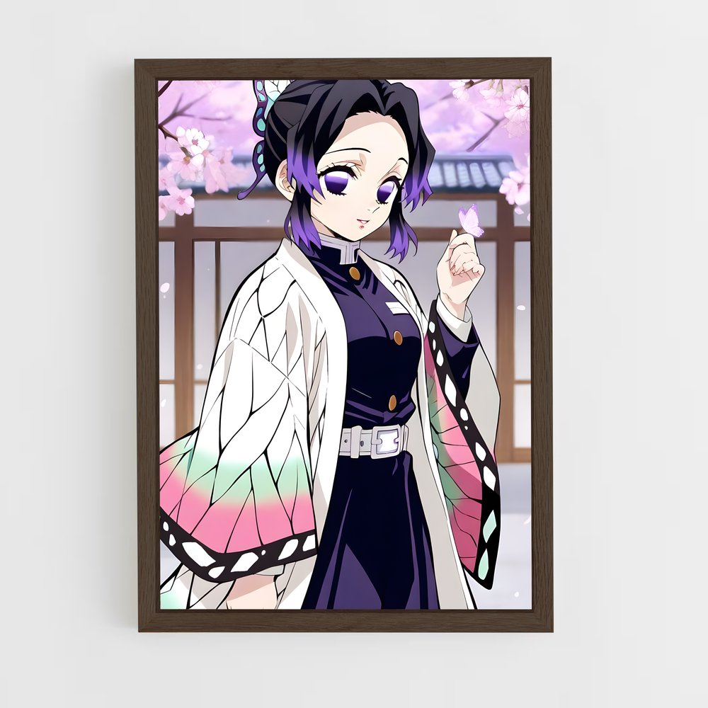 ap-shinobu kocho-5 cadre Bois foncé