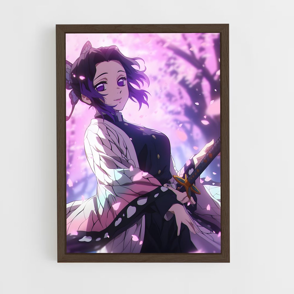 ap-shinobu kocho-6 cadre Bois foncé