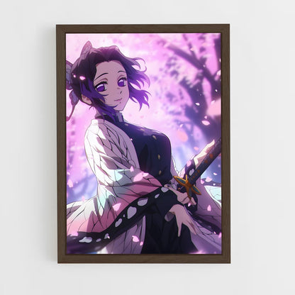 ap-shinobu kocho-6 cadre Bois foncé