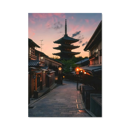 Poster Crépuscule Kyoto