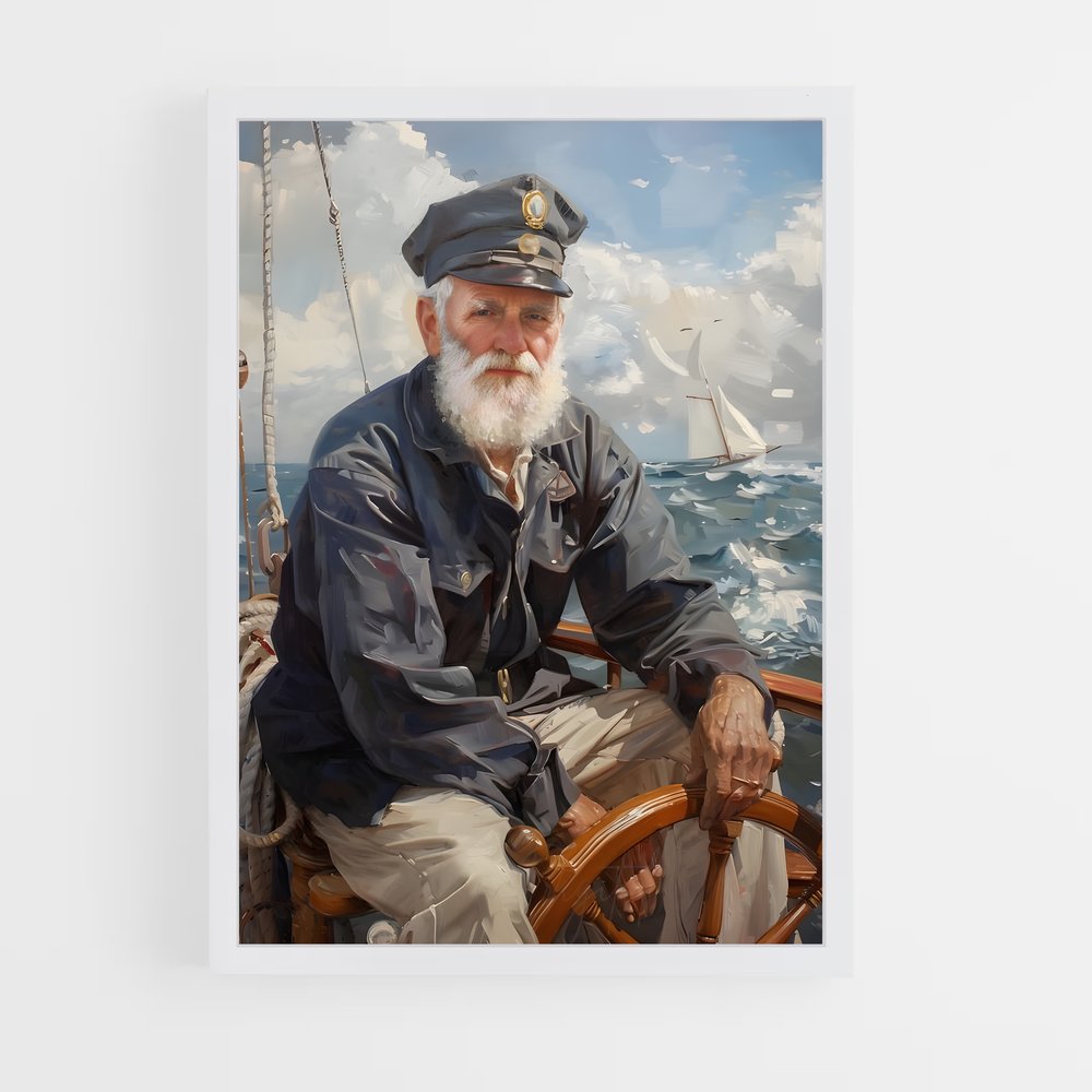 ap-ship captain-2 cadre Blanc