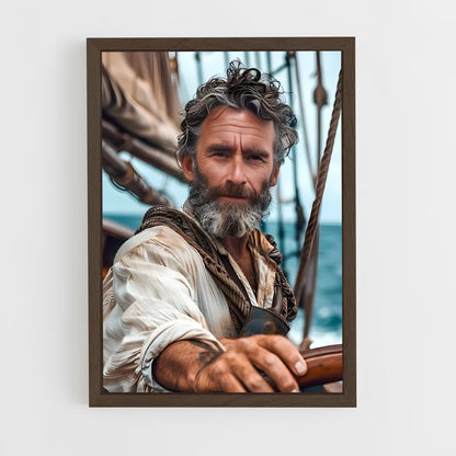 ap-ship captain-5 cadre Bois foncé