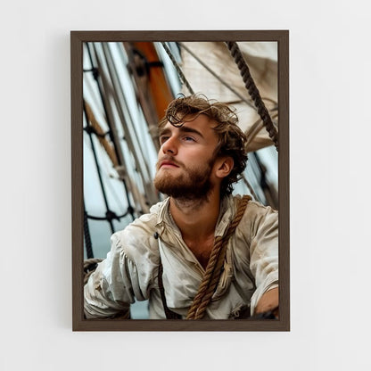 ap-ship captain-6 cadre Bois foncé
