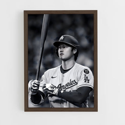ap-shohei ohtani-6 cadre Bois foncé