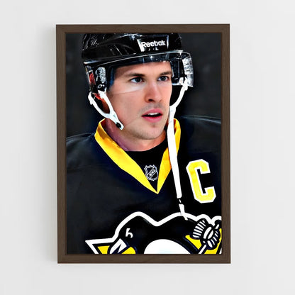 ap-sidney crosby-1 cadre Bois foncé