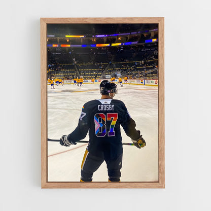 ap-sidney crosby-8 cadre Bois clair
