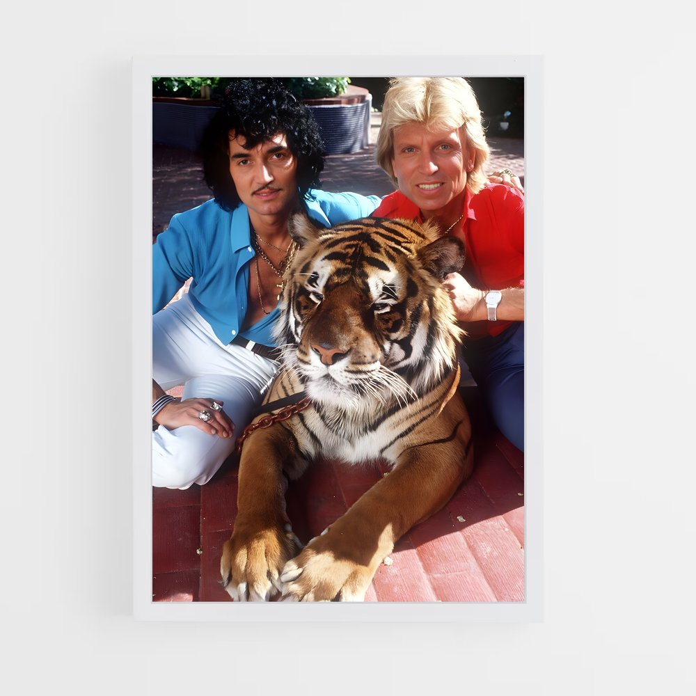 ap-siegfried and roy-2 cadre Blanc