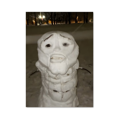 Poster Bonhomme de Neige